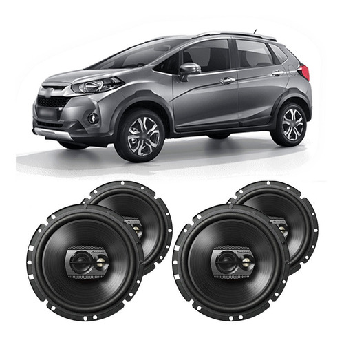 Falante Honda Wr-v 2017 A 2021 200w Rms Automotivo Kit