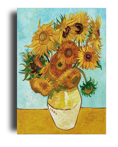 Cuadro Decorativo Canvas Los Girasoles Van Gogh Arte 80*120