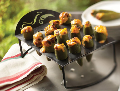 Outset Asador De Jalapeno Antiadherente, 6.25 X 11.5 X 2 ...