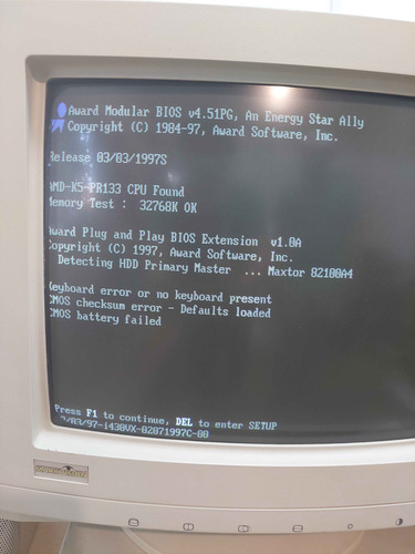 Procesador Amd K5 Pr133 Dorado