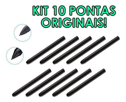 10x Pontas Para Caneta Wacom Intuos Ctl 472/471/480/490 E +