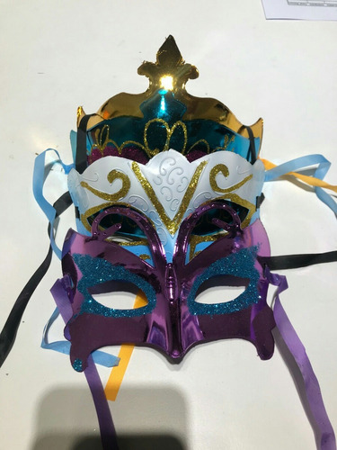 Imagen 4 de 10 de Combo X50 Antifaz Mascara Veneciano Disfraz Fiesta Cotillon