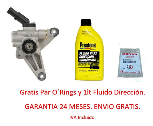 Bomba Dirección Hidráulica Fluido Oring Honda Accord V6 2005