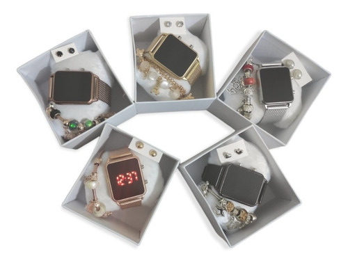 Promoção Kit Com 10 Relógios Digital+caixa+pulseira Revenda 