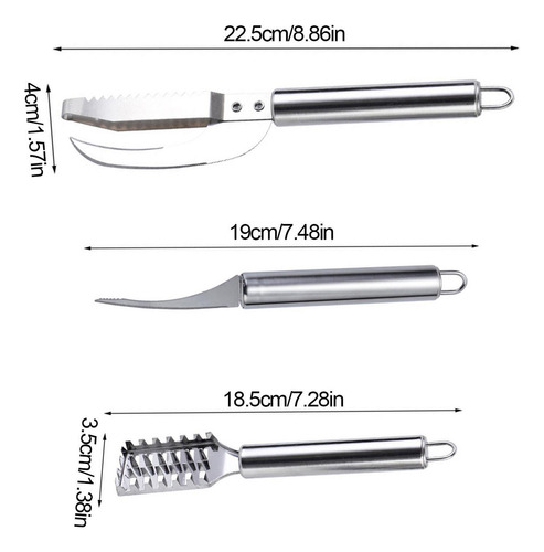 Removedor De Escamas De Pescado Escamador De Pescado Kit De