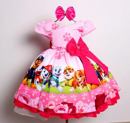 Vestido patrulha sale canina mercado livre