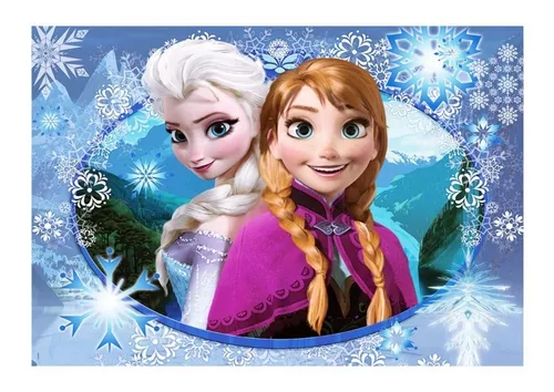 FACE PRINCESA ELSA - TEMA FROZEN - 20 CM - PAPEL ARROZ ESPECIAL