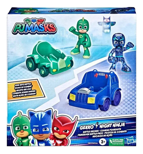 Pjmasks Gekko/ninja Nocturno Set De Vehículos Hasbro
