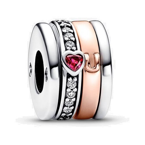 Dije Charm Pandora Mensaje De Amor Te Amo Giratorio Oro Rosa