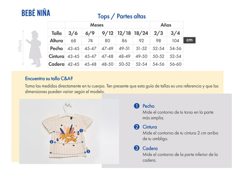 Playera Manga Corta De Bebé Niña C&a (3003524)
