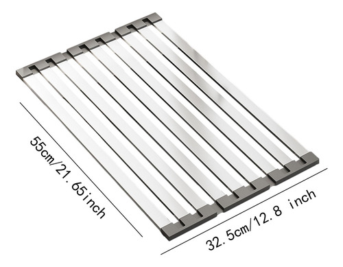 Rejilla Para Secar Platos, Escurridor De 55cm X 32,5cm