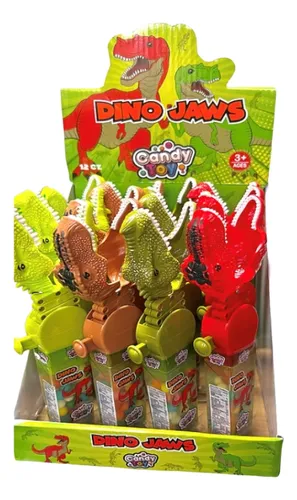 Candy Toy Juguete Mandíbula De Dinosaurio X12 Uds