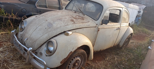 Vw Fusca 68 Branco 1300 Não Split Oval Para Restauro