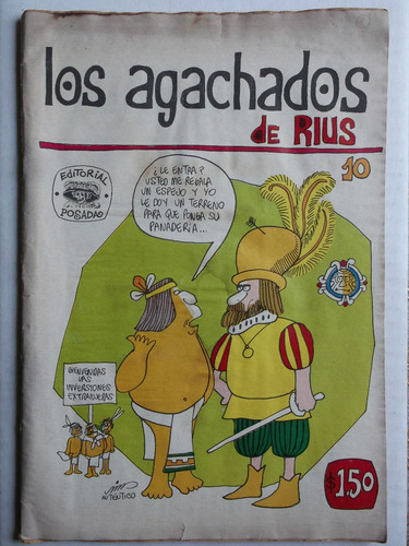 Los Agachados De Rius # 10 Editorial Posada Enero 1969