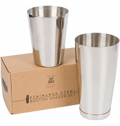 Premium Set Cocktail Shaker: De Dos Piezas Pro Boston Shaker