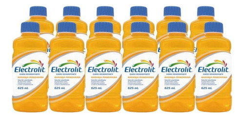 Pack De 12 Suero Electrolit Naranja Mandarina 625 Ml