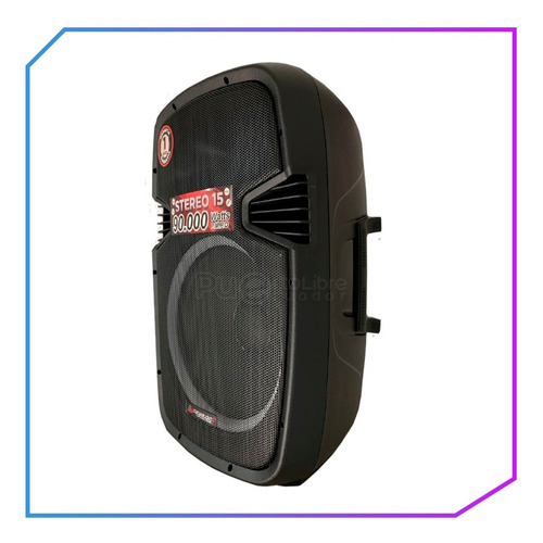 Potente Parlante Amplificado 15 Bluetooth Usb Radio 90000 W