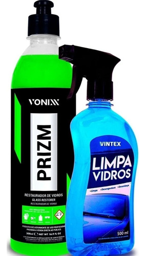 Restaura Vidros Remove Chuva Acida + Limpa Vidros Automotivo