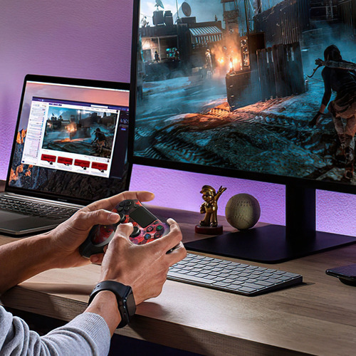 2 Mandos Inalámbricos Compatibles Con Consola De Juegos Y Pc Color Rojo