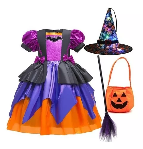 Fantasia Bruxinha Luxo Halloween – Fun kids