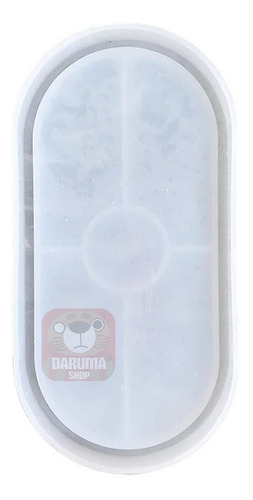 Imagen 3 de 9 de Set 2 Molde Silicona Bandeja Posa Vaso Oval 2 Tamaños Yeso