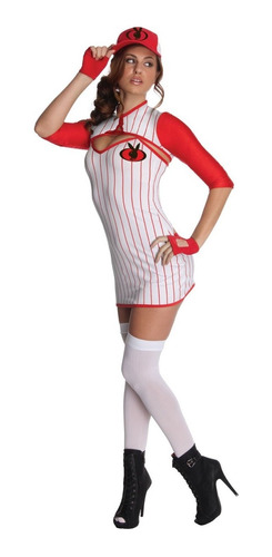 Disfraz De Team Playboy Sexy Mujer Halloween Equipo Béisbol