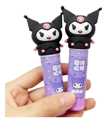 Barra De Pegamento Stick Fix Sanrio Kuromi Kawaii