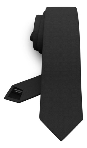 Black Tie Premium Corbata Delgada De Gabardina Mate Para Hom