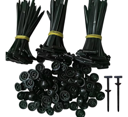 Hebilla Universal De Nylon For Bridas, 120 Unidades
