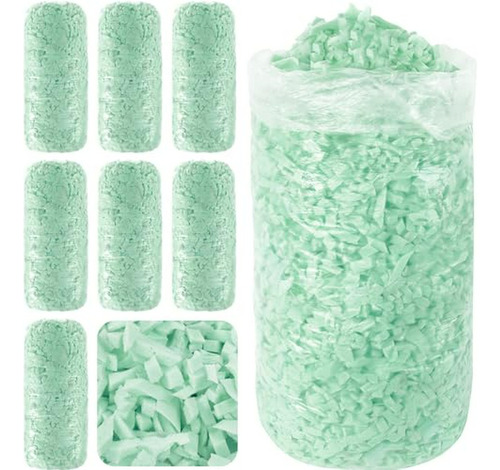 Relleno De Espuma De Memoria Para Bean Bags, 40 Lbs (verde)