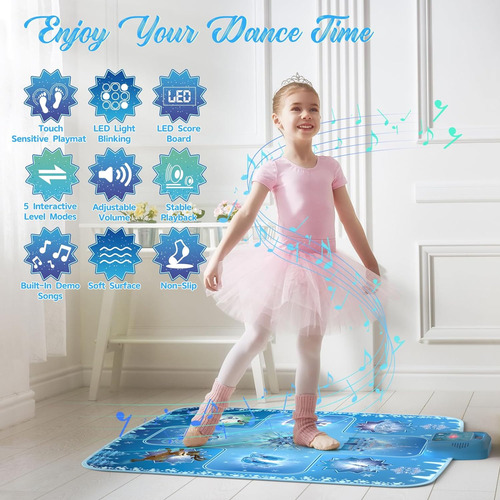 Alfombra De Baile Girlshome - Juguetes De Frozen Para Niñ...