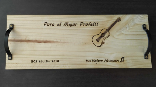 Imagen 3 de 6 de Tablón 30x60cm Asado O Picada Grabado Láser Personalizadas