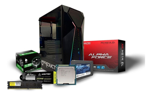Imagen 2 de 2 de Computadora Core I7 3770 / 8gb / Ssd 480gb. Case Gamers