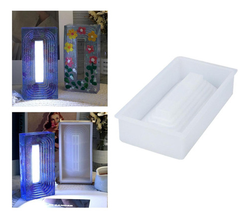 Moldes De Silicona Lámpara De Mesa Molde De Soporte De Luz