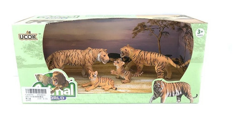 Playset Figuras Animal World Famila Tigres (11121)