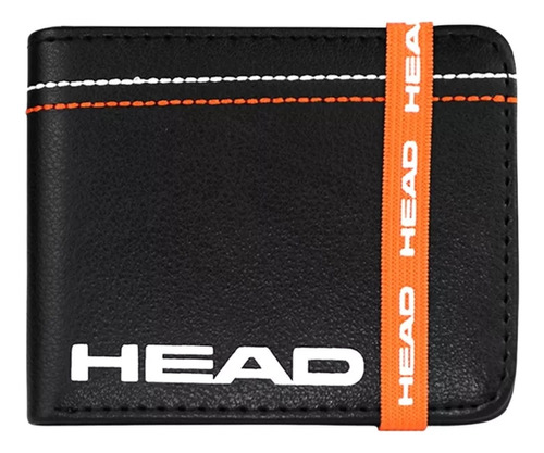 Billetera Head En Ecocuero Negro Hombre