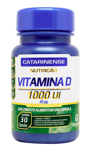 Vitamina D 1000ui Catarinense 30 Cápsulas
