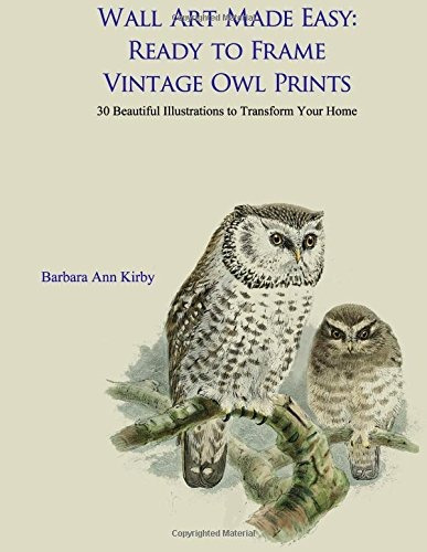Wall Art Made Easy Ready To Frame Vintage Owl Prints 30 Beau