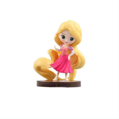 Princesa Mini Figura Muñeca Rapunzel Colección Decoración 