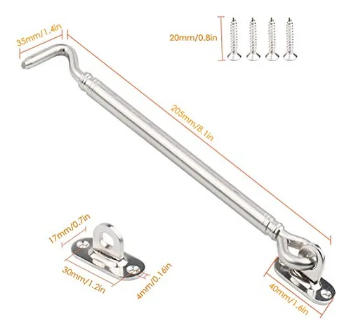 Gancho De Cabina De Acero Inoxidable, Tiberham Heavy Duty Ey