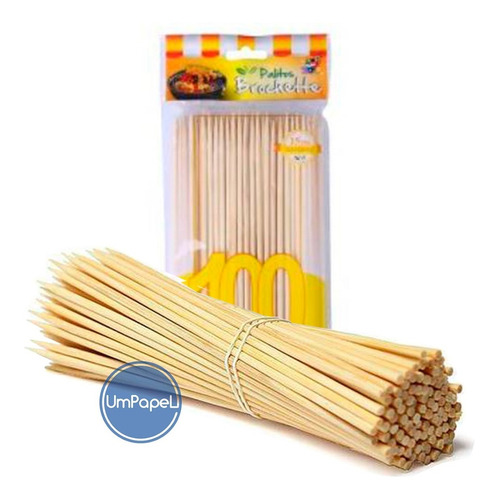 Imagen 1 de 4 de Palitos Brochette De Madera 15cm. Pack X 1.000 Unidades.