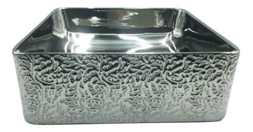 Lavabo Ceramico De Sobreponer Sao 36.5x36.5x13.5 Cms