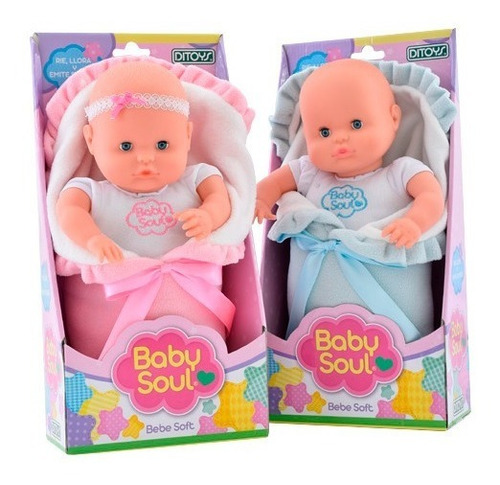 Bebote Muñeca Baby Doll Soul Bebe Soft Ditoys 2290