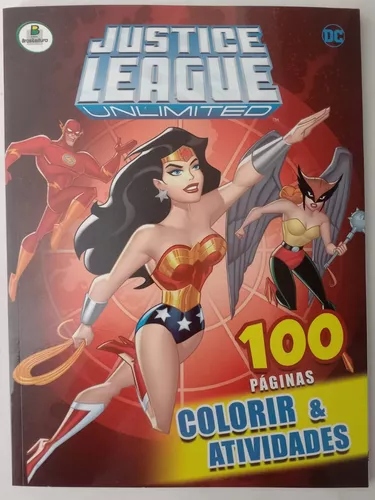 Kit 2 Livros p/ COLORIR LIGA DA JUSTIÇA e MY LITTLE PONY