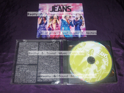 Jeans 20 Años En Vivo 2 Cds + Dvd De Coleccion (Usado)