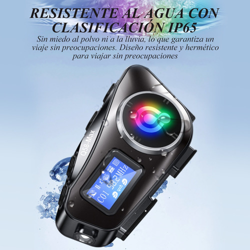 Par De Intercomunicadores Para Cascos De Moto Con Bluetooth