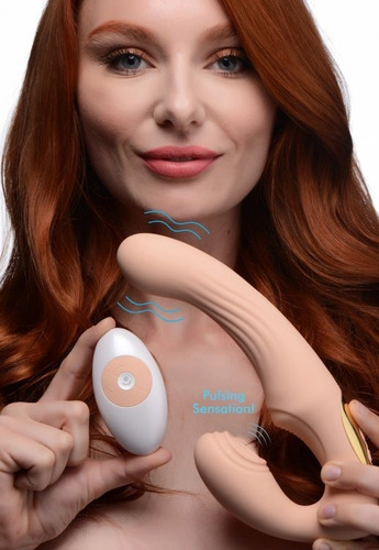 Vibrador Arnes Dildo e Vibrador Interno para Ela Pegging