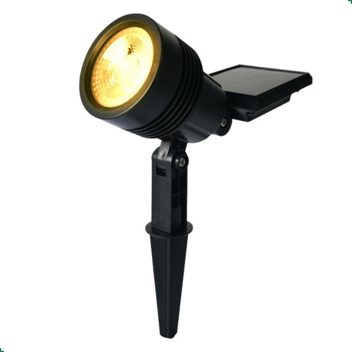 Luminaria Espeto Solar Spot Superled Branco Quente Ecoforce