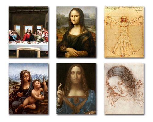 Cuadros Decorativos Da Vinci Ultima Cena Kit Arte 6 Piezas 