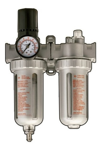 Imagen 2 de 6 de Filtro Regulador Y Lubricador De Aire Manometro Barovo Br-l